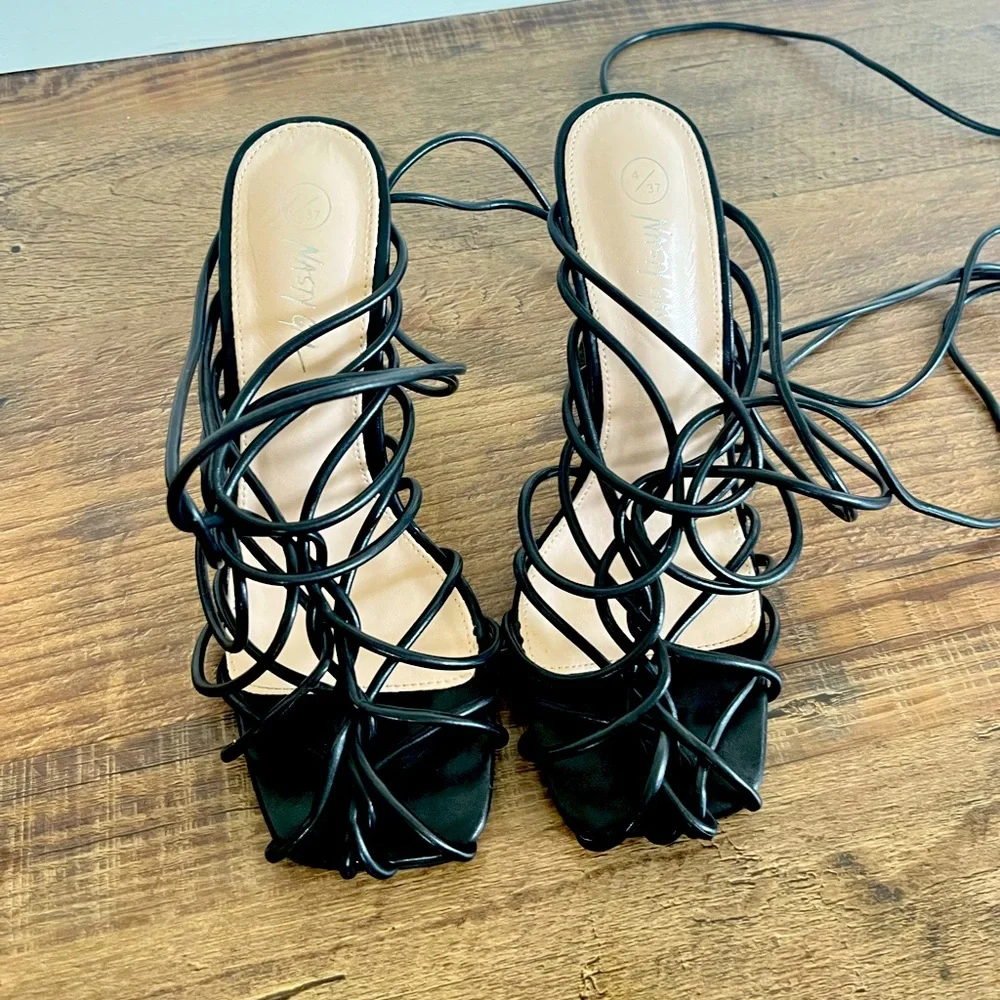 NastyGal Caged Heels - Picture 2 of 5